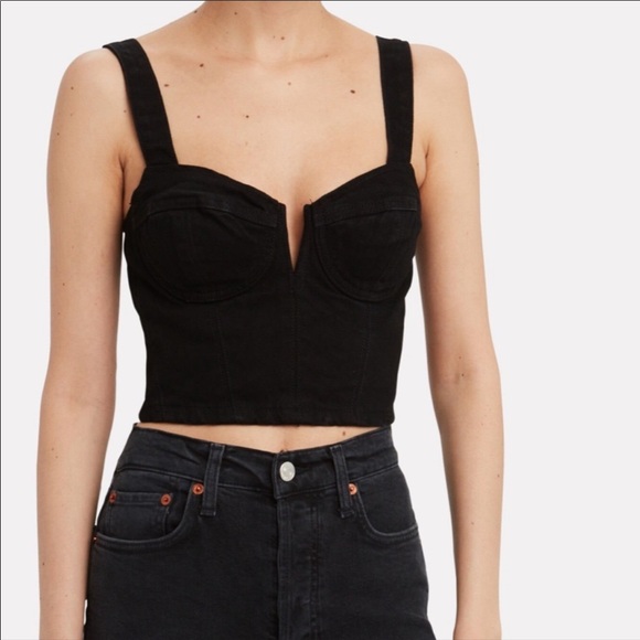 GRLFRND Ariel Denim Bralette Top - Picture 4 of 6